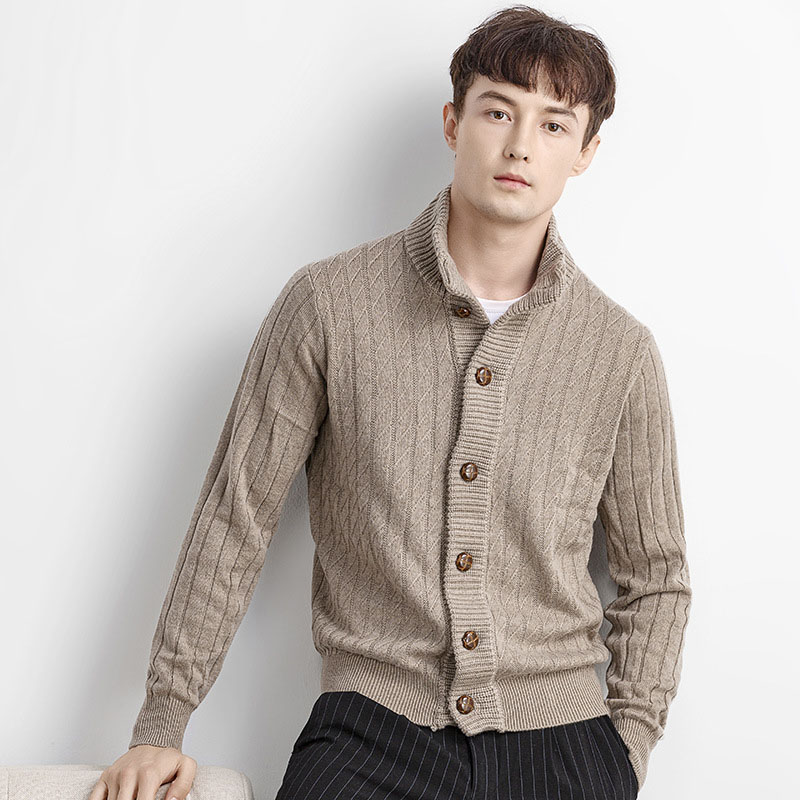 Wolmateriaal is hard en niet gemakkelijk gekrompen Woolen-trui, ronde nek trui sweater