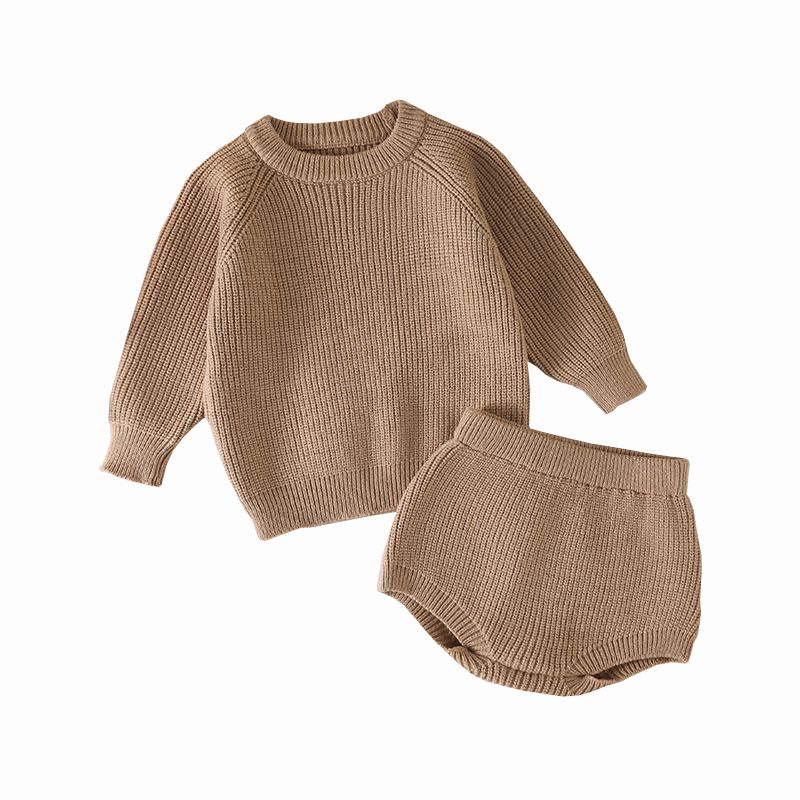 Solid Breat Sweater Suit van kinderen