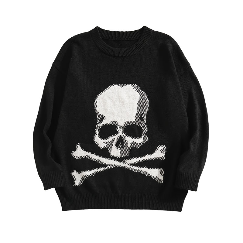 Halloween Crew Neck Knit Mens Sweater