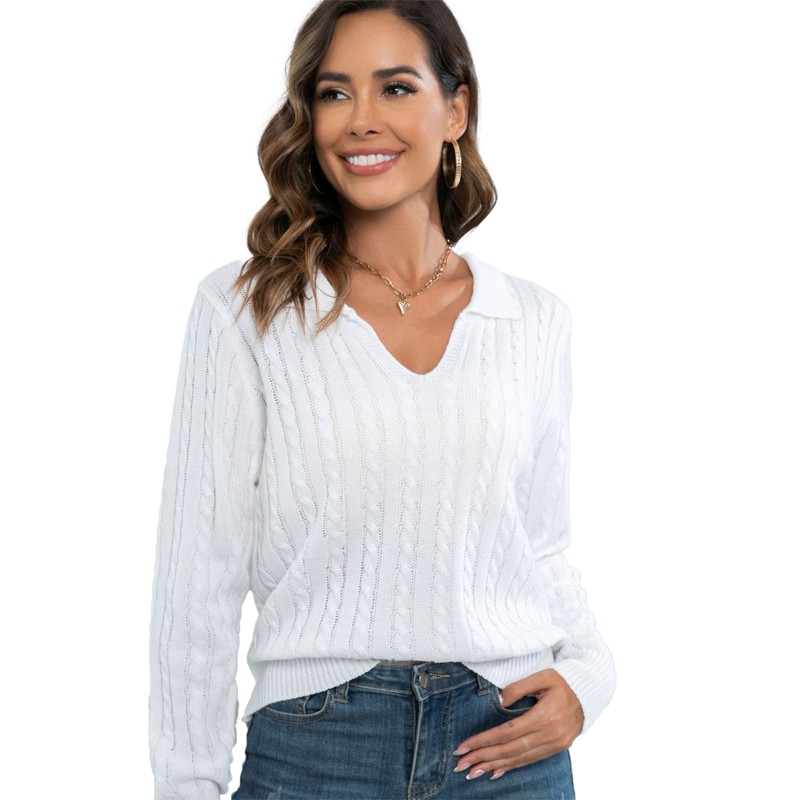 Rapel V Neck Twist Women Sweater