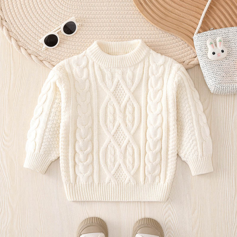Roundneck pullover -trui met lange mouwen
