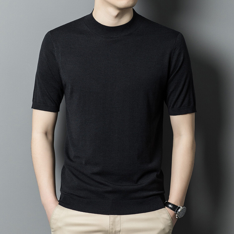 Korte mouw Crew Neck slanke pullover trui