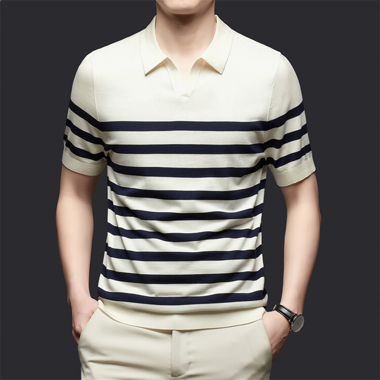 Silk Jonny Collar korte mouwtrui